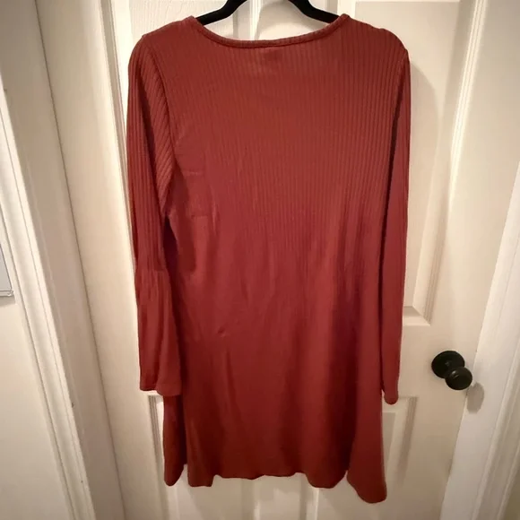 Old Navy Terracotta Ribbed Dress NWOT - Picture 1 of 3